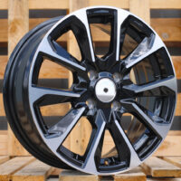 R16x6  4X100  ET  42  60.1  L1666  Black Polished (MB)  For RACIN  (R)