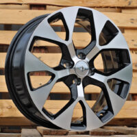 R17x6.5  4X100  ET  40  60.1  L1667  Black Polished (MB)  For RACIN  (P1+Z6)  ((AKC 80 Eur))