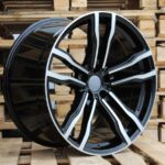 R21x11.5  5X120  ET  38  74.1  BY588  (DLJ588)  Black Polished (MB)  For BMW  (Z4)  (Rear+Front)