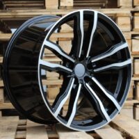 R21x11.5  5X120  ET  38  74.1  BY588  (DLJ588)  Black Polished (MB)  For BMW  (Z4)  (Rear+Front)