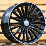 R19x8  5X112  ET  35  66.6  B5909  Black+Polished Lip (BLPL)  For MER  (Z7)  ())