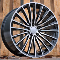 R20x9.5  5X112  ET  35.5  66.6  Y5909B  (FBX149)  Black Polished (MB)  For MER  (Z6)  (HYBRID FORGED Front+Rear)