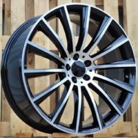 R22x10  5X112  ET  45  66.6  B1048  Black Polished+Powder Coating (MBPC)  For MER  (K4)  ((AKC 150 Eur))