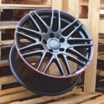 R20x9.5  5X130  ET  50  84.1  8102  Black Half Matt+Red Lip (BLHMRL)  For MER  (K3)  (STYLE BRABUS (AKC 125 Eur))