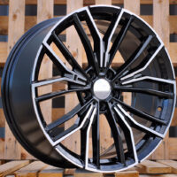 R20x8.5  5X112  ET  25  66.5  B5964  (FBX252)  Black Polished (MB)  For BMW  (Z5)  (HYBRID FORGED New Model BMW 5)