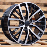 R17x7.5  5X112  ET  45  57.1  BK952  Black Polished (MB)  For VW  (R+P+K2)