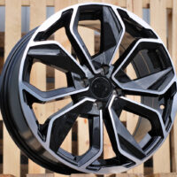 R14x5.5  4X100  ET  40  60.1  B5296  Black Polished (MB)  For RENAU  (D1+K2)