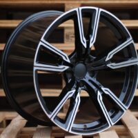 R22x10.5  5X112  ET  43  66.6  H5033  (3S1112)  Black Polished (MB)  For BMW  (P)  (HYBRID FORGED  Front+Rear)