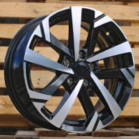 R15x6  5X100  ET  40  57.1  XE276  Black Polished (MB)  For VW  (P1)