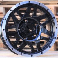 R15x8  6X139.7  ET  0  110.1  Q1509  Black+Polished Lip (BLPL)  For 4X4  (P)