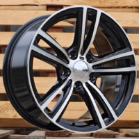 R17x8  5X120  ET  34  72.6  B5739  Black Polished (MB)  For BMW  (L2)