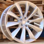 R22x9  5X120  ET  35  64.1  B1469  Silver Shining (SS)  For RACIN  (K4)  ((Rear+Front) TESLA Model S (AKC 140 Eur))