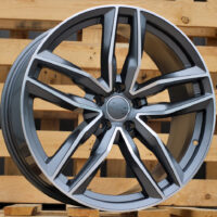 R16x7  5X112  ET  39  66.5  BK690  (A5215)  Grey Polished (MG)  For AUD  (P+L4)