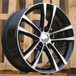 R17x8  5X120  ET  34  72.6  B5229  Black Polished (MB)  For BMW  (P2)