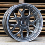 R17x8.5  3X112  ET  20  57.1  FR762  Gun Metal+Polished Lip (GMPL)  For SMART  (R)  (BRABUS Style (AKC 55 Eur)Front+Rear)