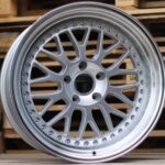 R19x11  5X120  ET  25  74.1  XFE55  Silver+Polished Lip (SP)  For BMW  (K4)  (BBS Style REAR+FRONT)