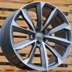 R22x10  5X112  ET  26  66.5  B5815  Grey Polished+Powder Coating (MGPC)  For AUD  (P)  (New Q7)