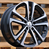 R17x7  5X108  ET  50  65.1  B5959  Black Polished (MB)  For CITRO  (P+K4)  (HYBRID FORGED)