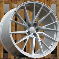 R21x11.5  5X112  ET  38  66.5  HX06F  Polished Silver Half Matt (MSHM)  For HAXER  (K2)  (HYBRID FORGED (AKC 150 Eur) (Front+Rear))