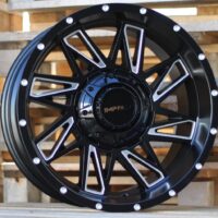 R18x9  10X120/127  ET  M12  78.1  B1544  Black Matt+Polished Lip (BMPL)  For 4X4  (K7)