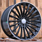 R21x9  5X112  ET  48  66.6  B5909  (FBX149)  Black+Polished Lip (BLPL)  For MER  (Z5)  (HYBRID FORGED (EQE V295) Front+Rear)
