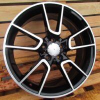 R19x8.5  5X112  ET  52  66.6  B5462  Black Polished (MB)  For MER  (K4)  (Rear+Front)