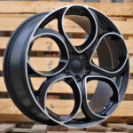 R20x8  5X110  ET  34  65.1  L2387  Black Polished Half Matt (MBHM)  For ALFA  (P1)