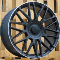 R20x8.5  5X112  ET  38  66.6  FE230  (Y0207)  Black Half Matt+Polished Lip (BLHMPL)  For MER  (P2+Z4)  (P2+Z4)