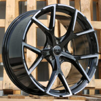 R17x7.5  5X100  ET  42  57.1  3S5997  Black Polished Half Matt (MBHM)  For AUD  (R)  (HYBRID FORGED)