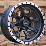R17x9  5X127  ET  M6  78.1  B5995  Black Half Matt+Polished Lip (BLHMPL)  For 4X4  (R+P)