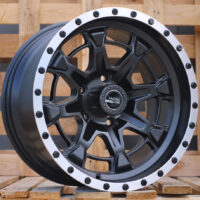R17x9  5X127  ET  M6  78.1  B5995  Black Half Matt+Polished Lip (BLHMPL)  For 4X4  (R+P)