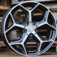 R18x7.5  5X112  ET  51  66.6  L1623  Black Polished (MB)  For BMW  (P1)  (X1)