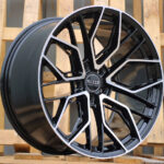 R22x9  5X112  ET  30  66.5  HX015F  (3S5981)  Black Polished (MB)  For HAXER  (P2)  (HYBRID FORGED)