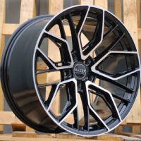 R22x9  5X112  ET  30  66.5  HX015F  (3S5981)  Black Polished (MB)  For HAXER  (P2)  (HYBRID FORGED)