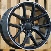 R20x10  5X130  ET  35  84.1  A8221  Black+Polished Lip (BLPL)  For MER  (P)