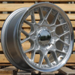 R15x7  8X100/114  ET  25  73.1  HX025  (LU1879)  Silver+Polished Lip (SP)  For HAXER  (R)  ((AKC 65 Eur))