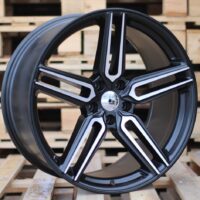 R20x10  5X114.3  ET  35  73.1  B1382  Black Polished Half Matt+Powder Coating (MBHMPC)  For RACIN  (P1)  ((AKC 100 Eur) Style Vossen)