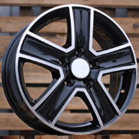R16x6.5  5X114.3  ET  50  66.1  BK473  Black Polished (MB)  For RENAU  (R+L6)  (Trafic/Opel Vivaro (max 1250kg))