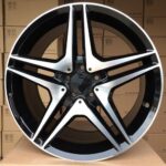 R19x9.5  5X112  ET  35  66.6  BY496  Black Polished+Powder Coating (MBPC)  For MER  (P)  (Rear+Front)