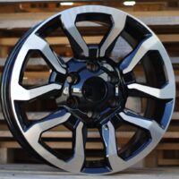 R17x7.5  6X139.7  ET  30  106  B1623  (BK5901)  Black Polished (MB)  For TOYOT  (L6+Z4)