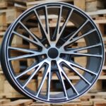 R20x8.5  5X112  ET  26  66.6  HX040  Black Polished Half Matt+Powder Coating (MBHMPC)  For HAXER  (P1)  ())