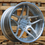 R19x10  5X120  ET  40  72.6  SSA01  (HX030)  Silver+Polished Lip (SP)  For HAXER  (Z4+Z6+Z3)  (Rear+Front)