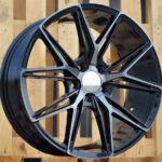 R18x8  5X114.3  ET  40  73.1  Y0036  Black+Tinted Face (BLTF)  For HAXER  (K4)  ((AKC 90 Eur))