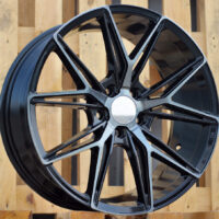 R18x8  5X114.3  ET  40  73.1  Y0036  Black+Tinted Face (BLTF)  For HAXER  (K4)  ((AKC 90 Eur))