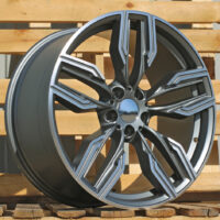 R20x10  5X112  ET  41  66.6  B5181  Grey Polished Half Matt (MGHM)  For BMW  (P)  (Rear+Front)