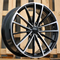 R19x8  5X112  ET  45  57.1  I0383  Black Polished (MB)  For VW  (K7)