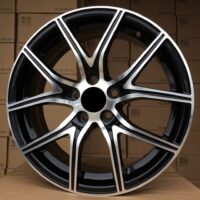 R16x6.5  5X98  ET  38  58.1  XF165  Black Polished+Powder Coating (MBPC)  For RACIN  (P1)
