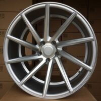 R20x8.5  5X114.3  ET  33  73.1  B1058  Polished Silver+Powder Coating (MSPC)  For RACIN  (P)  (LEFT SIDE (Style Vossen)(AKC 125 Eur))