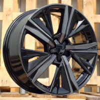 R17x7  4X108  ET  32  65.1  Y1187  Black+Tinted Face (BLTF)  For PEUG  (D2)  (NEW Design Carved Spokes)