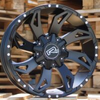R20x9  12X135/139  ET  0  110.1  A8075  Black Matt (BM)  For 4X4  (P)  (Milling)